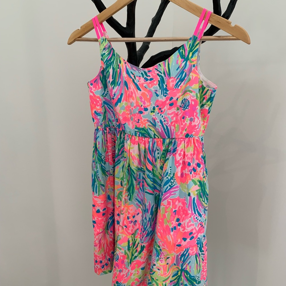 Lilly Pulitzer Pink and Blue Kids Dress